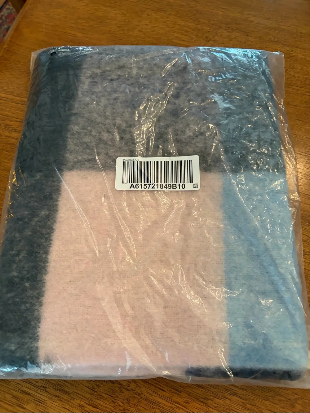 Women's Ombre Gray, Blue, Pink & Cream Wrap Scarf - Unbranded